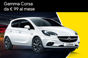 Gamma Opel Corsa da 99 Euro al mese da Spazio a Torino